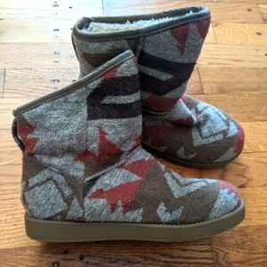 Indigo Rd. Patterned Faux Fur Lined Boots